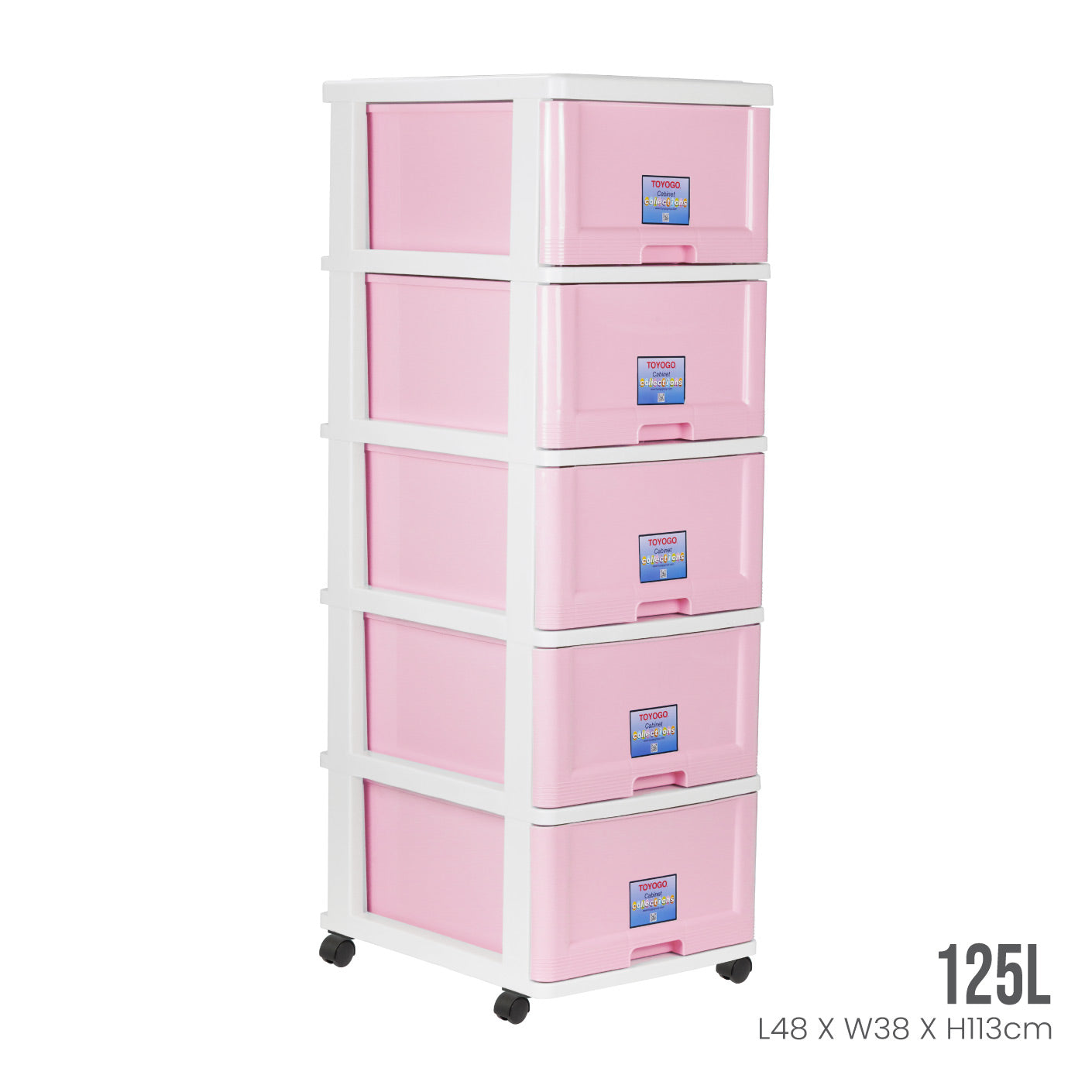 5 TIER MENTON DRAWER W/WHLS (903-5)