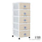 5 TIER CABINET W/WHL (904-5)