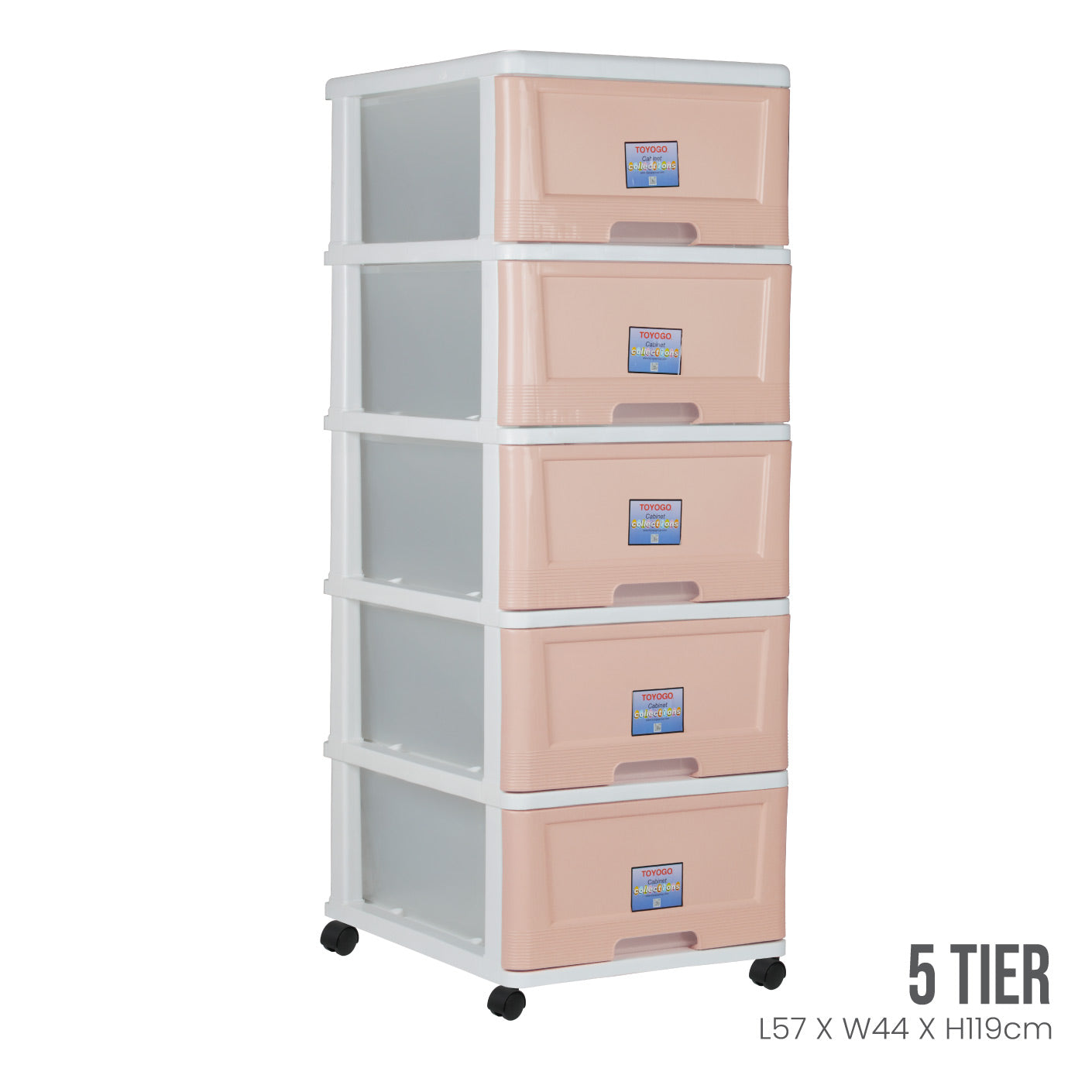 5 TIER CABINET W/WHL (904-5)
