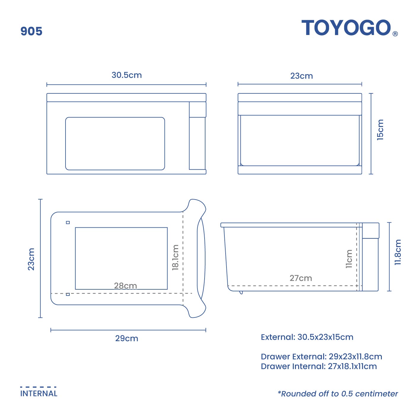 FUJI SINGLE DRAWER BOX (905-1)