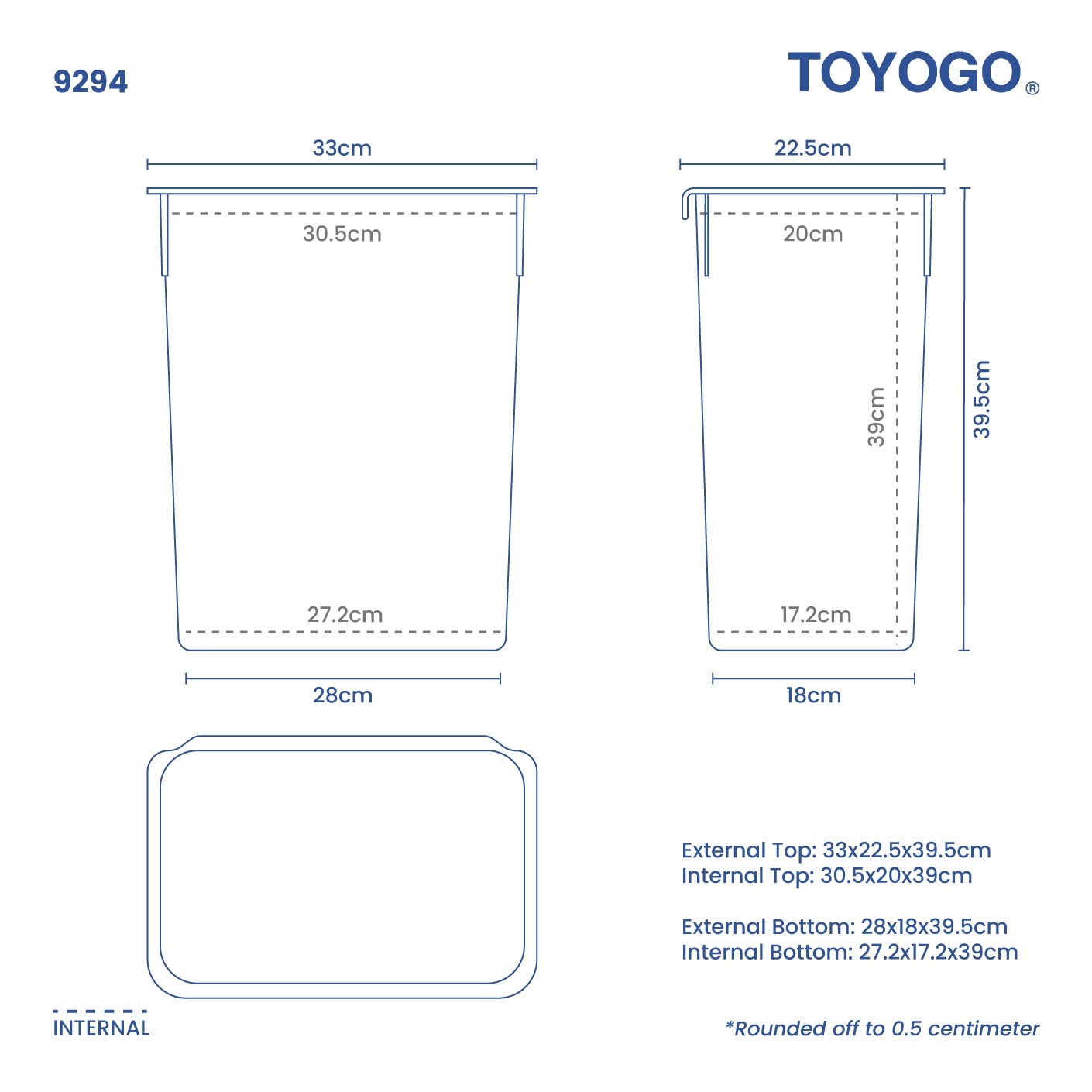 OFFICE UTILITY BIN (9294)