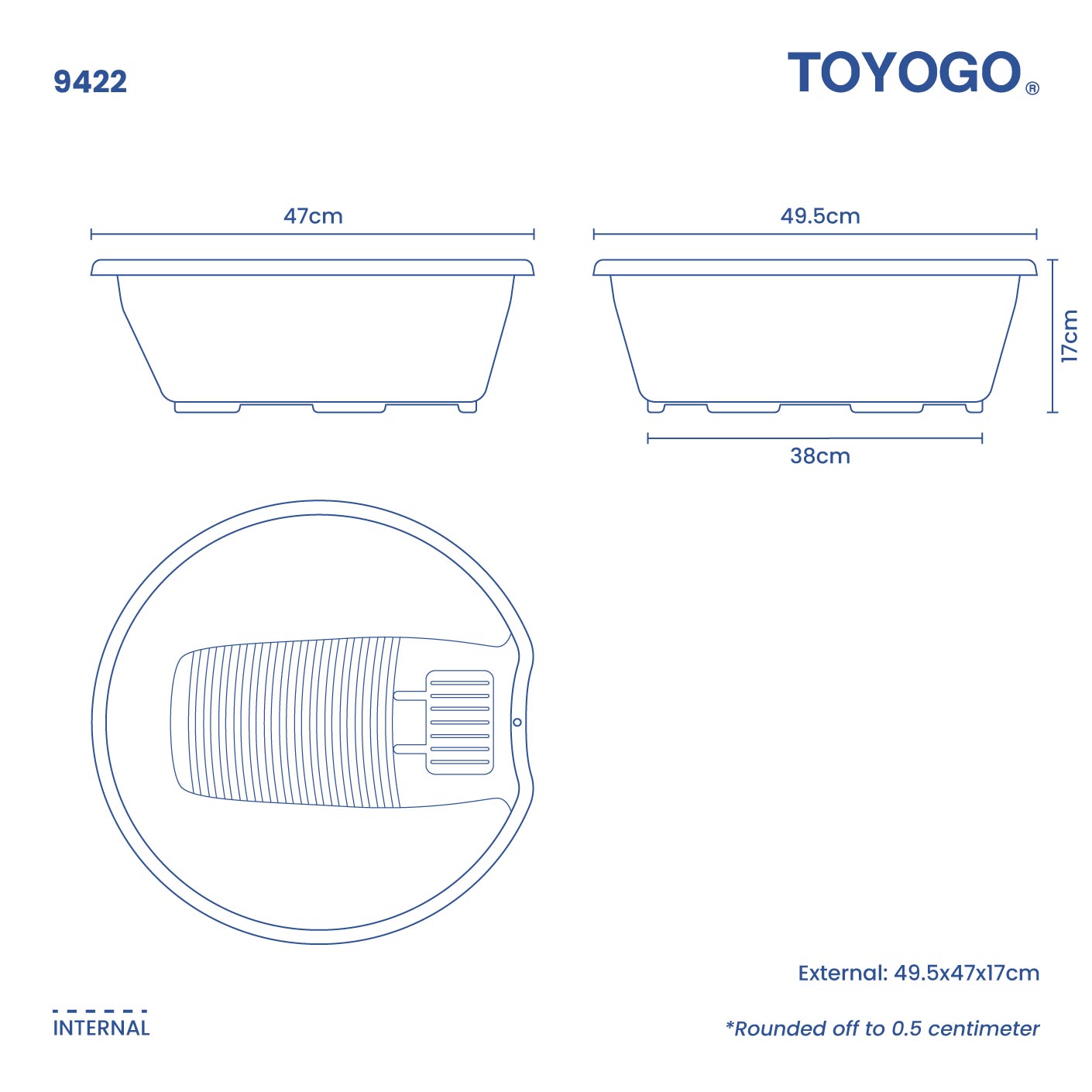 WASHING BASIN ROUND (9422)