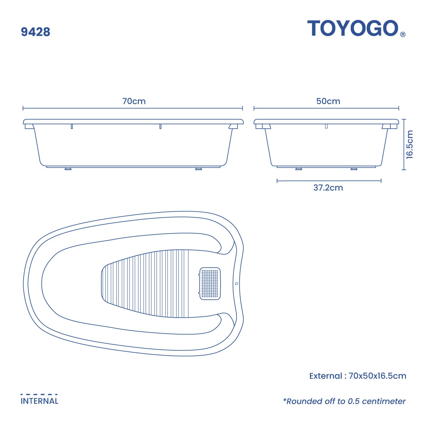 WASHING BASIN OVAL (9428)