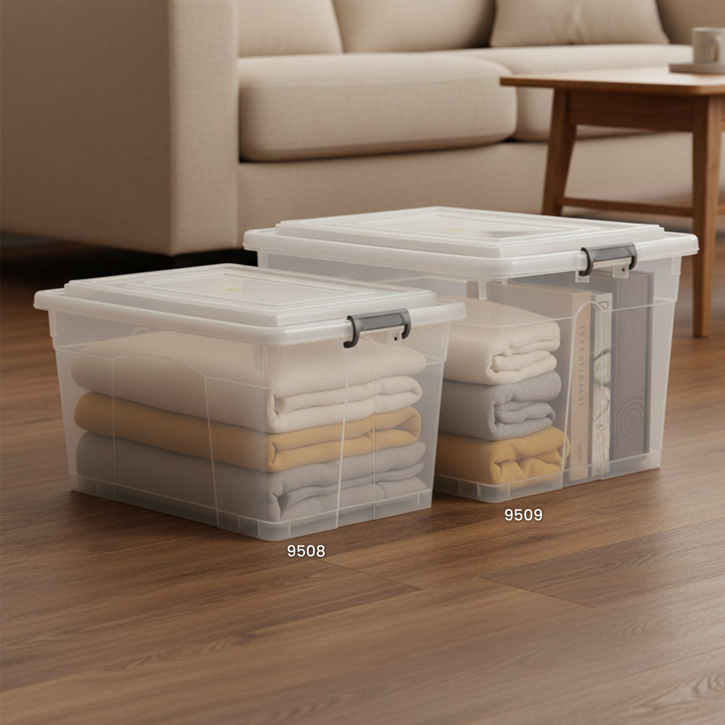 JIEPIN STORAGE BOX W/WHEELS(XL) (9509)