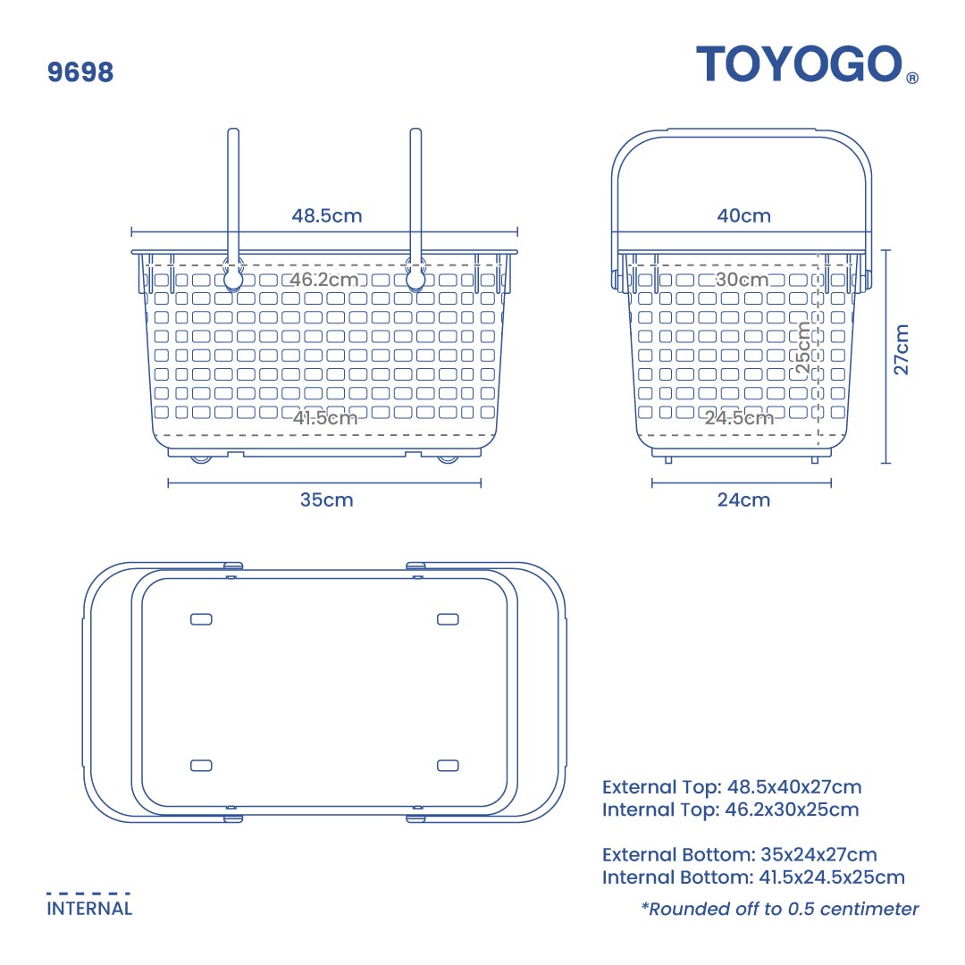 STACKABLE L.B.W/WHEEL (S) (9698)