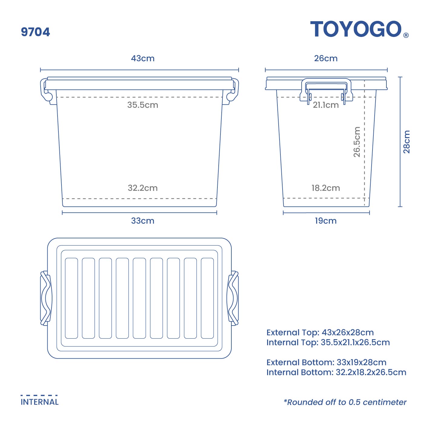 FANCY CLIPS BOX NO.2 HIGH (9704)