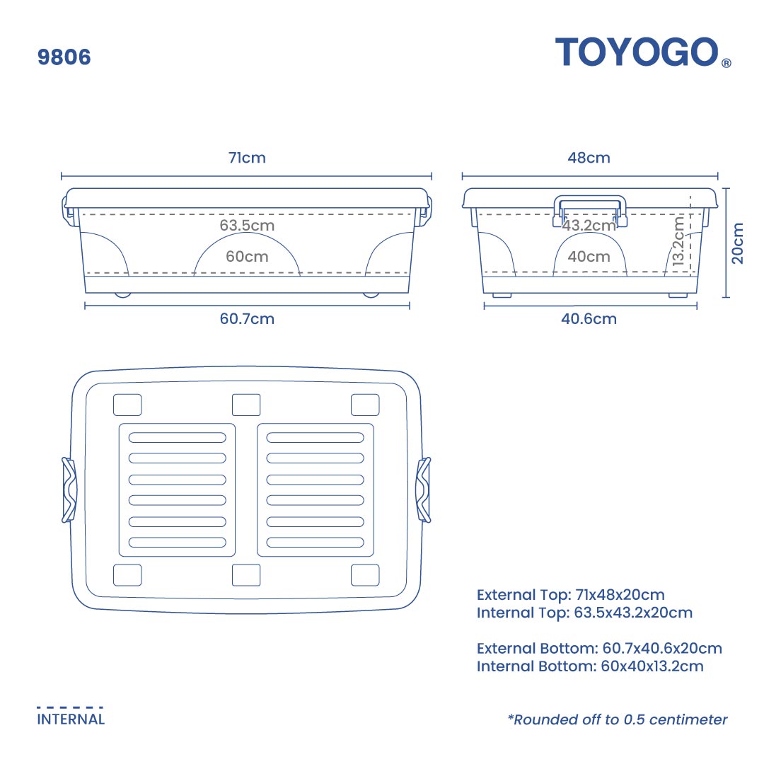 CUTEDY BOX W/WHEELS (9806)