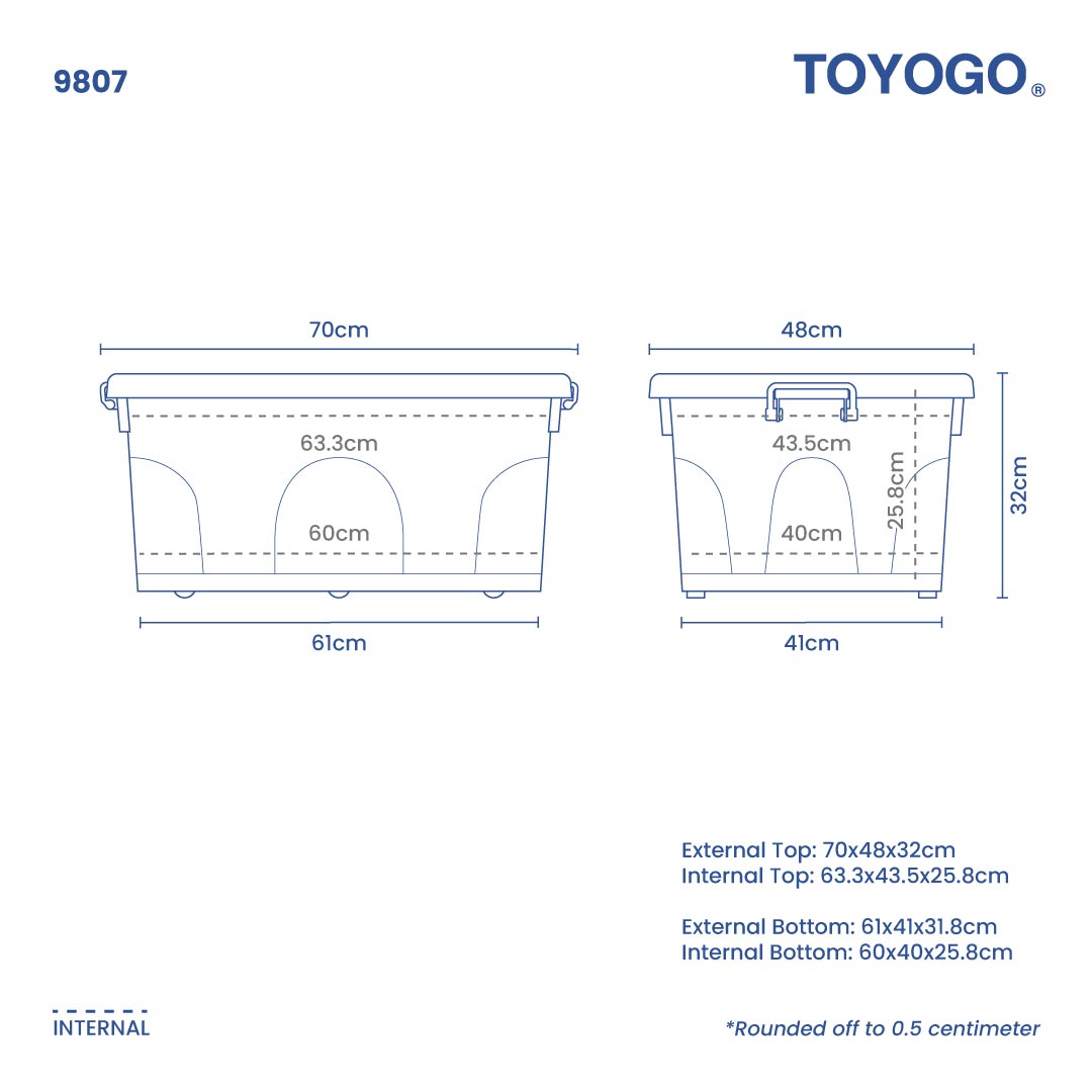 CUTEDY BOX W/WHEELS (9807)