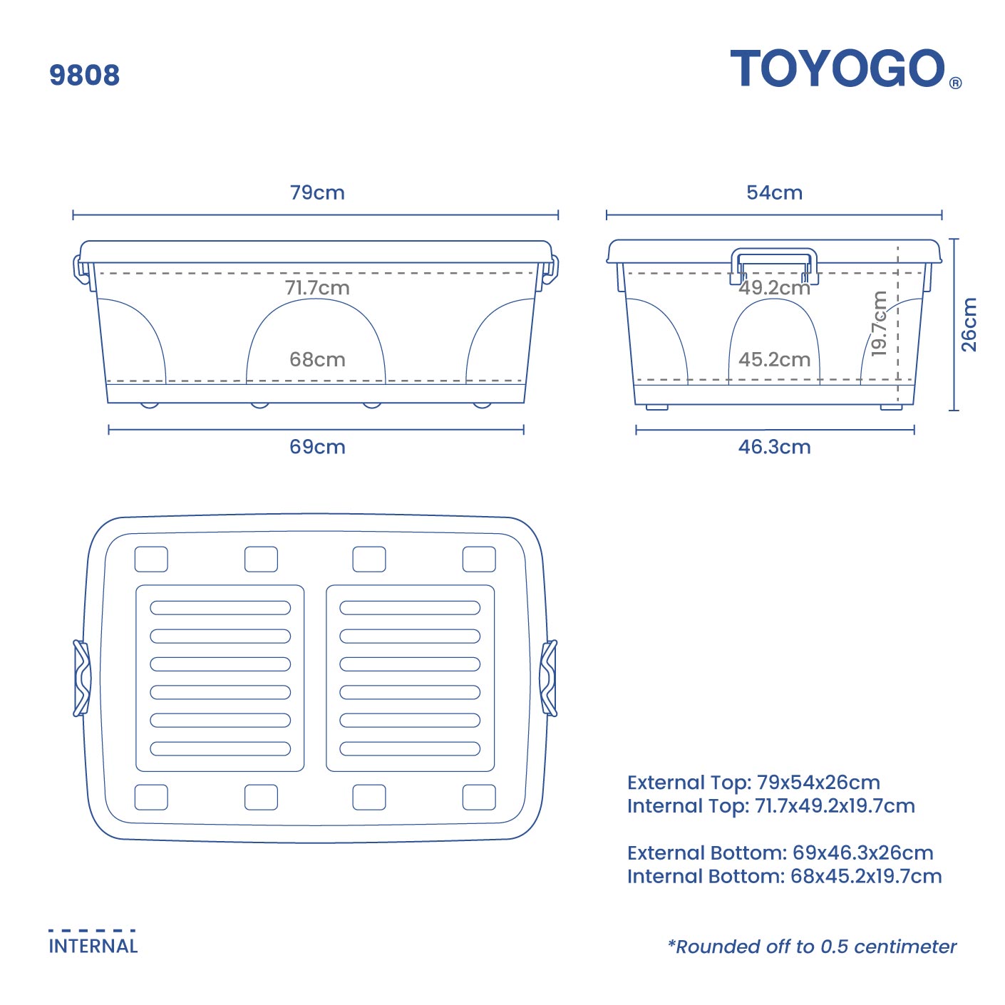 CUTEDY BOX W/WHEELS (9808)