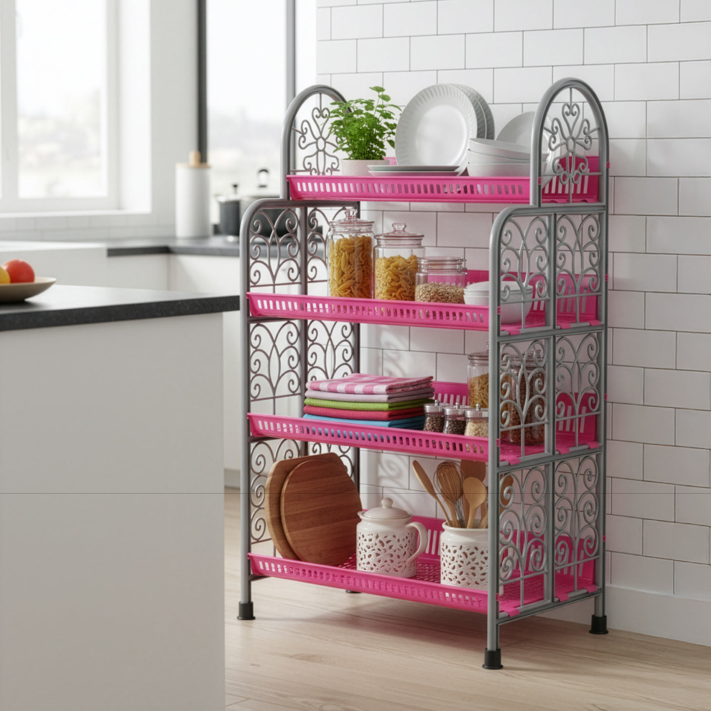 4 TIER HAZER KITCHEN RACK (997-4)