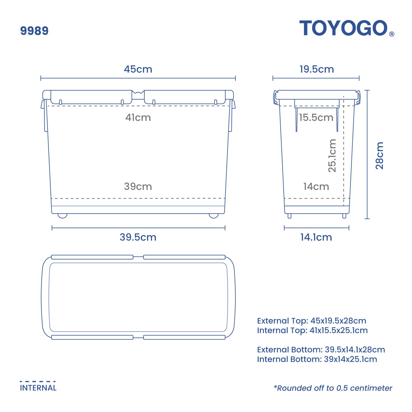 CODY RICE BOX W/WHEELS (9989)