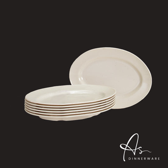 8" OVAL PLATE 6PC/PKT (48PKT/CTN) (AS1308-6M)