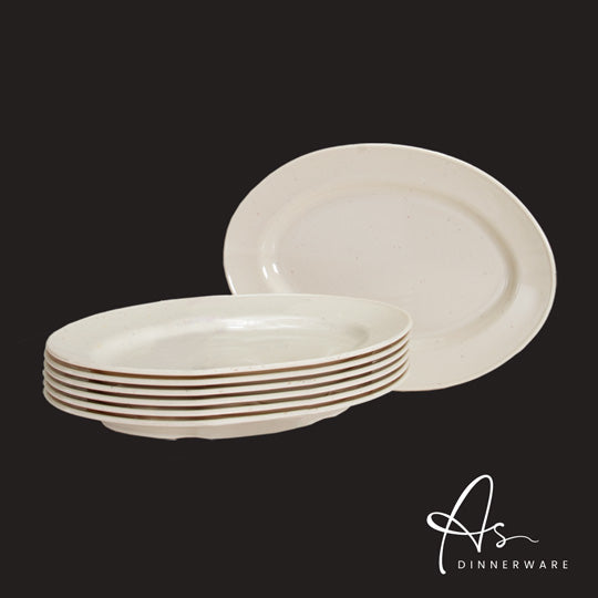 12" OVAL PLATE 6PC/PKT (12PKT/CTN) (AS1312-6M)