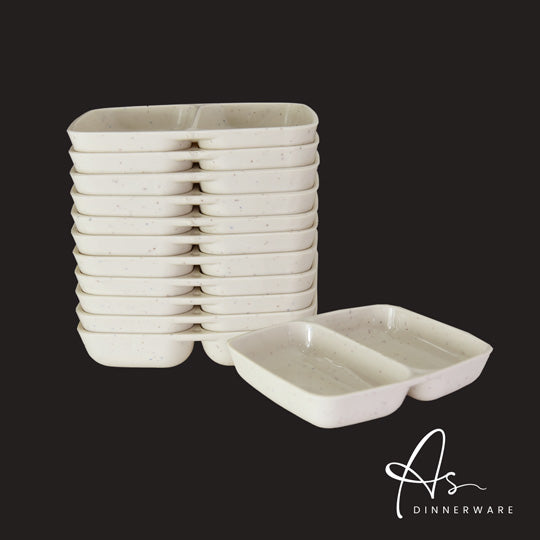 2 SECTION DISH 12PC/PKT (60PKT/CTN) (AS1832-12M)