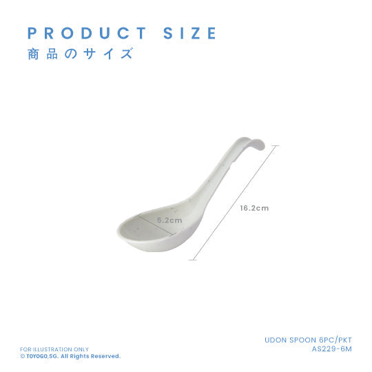 UDON SPOON 6PC/PKT (AS229-6M)