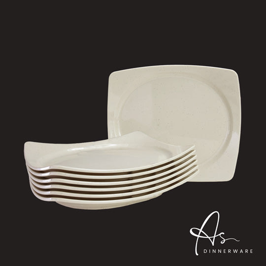 11" RECTANGULAR PLATE 6PC/PKT (12PKT/CTN) (AS3211-6M)