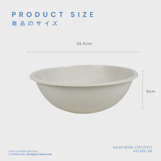 SALAD BOWL 3PC/PKT (AS7328-3)