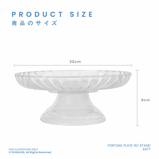 FORTUNE PLATE W/STAND 20CMX8CM (AS77)