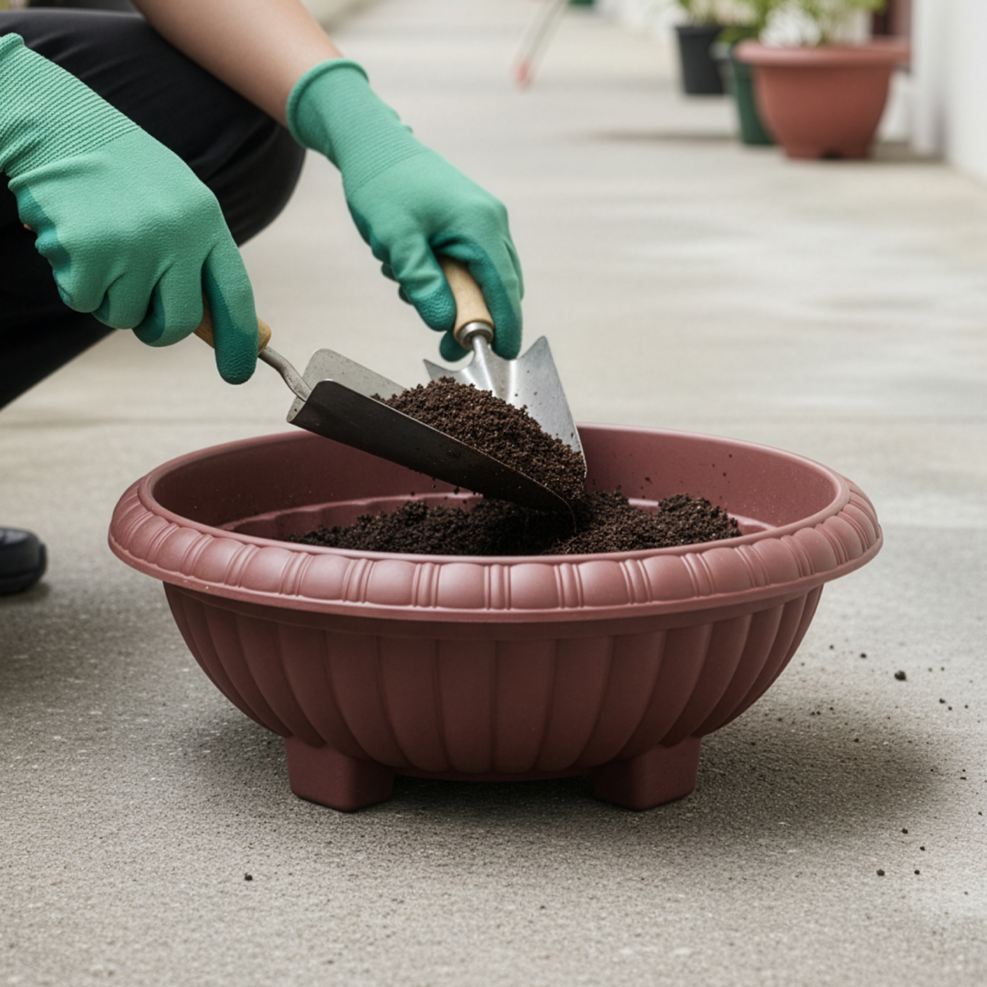 GARDEN POT RD/LOW (GP-298)