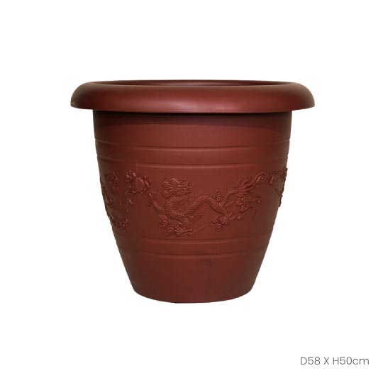 DRAGON DESIGN GARDEN POT (GP-3509)
