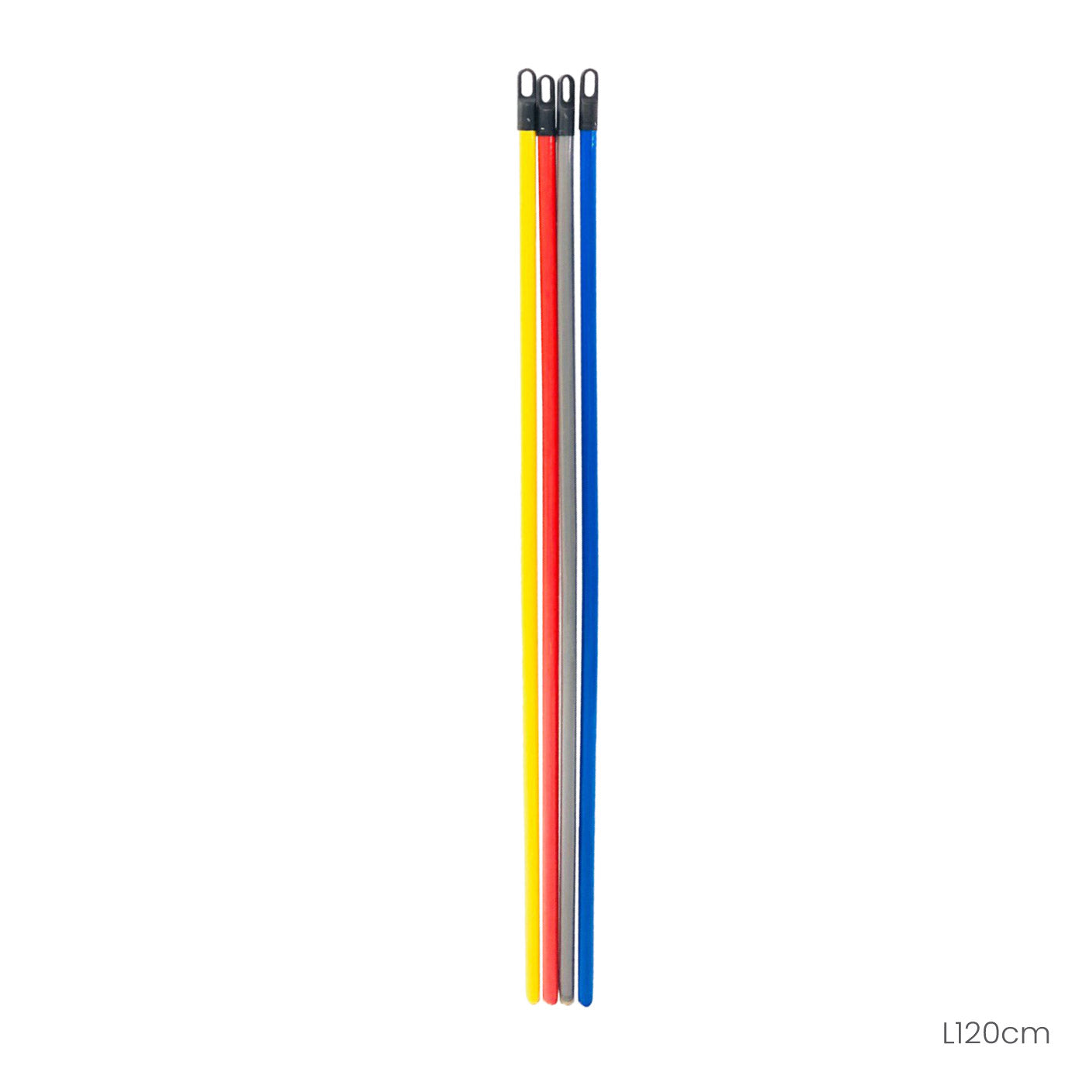 WOODEN STICK 1.2M/GREY & RED (HFH1011R)