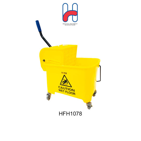 IND MOP PAIL W/WHEEL/ AF08068 (HFH1078)