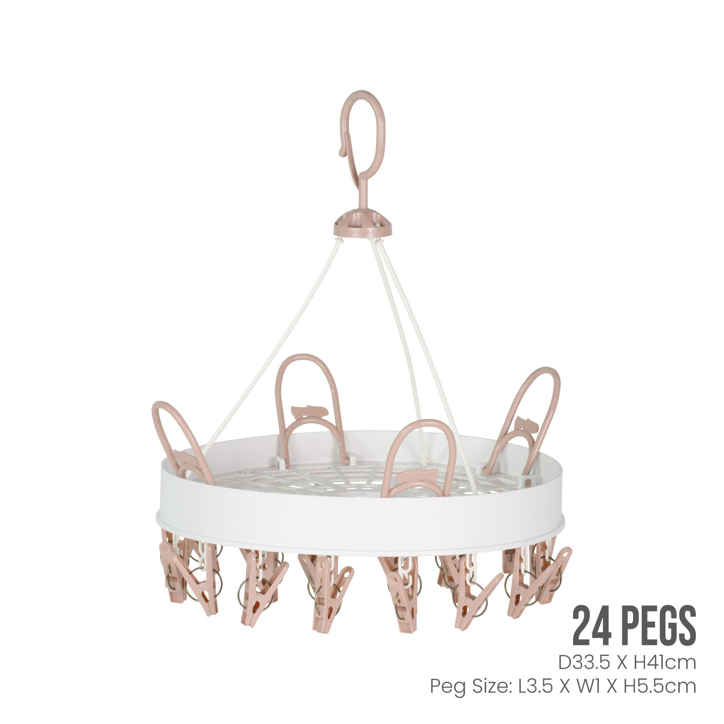 ROUND CLOTHES DRYER 24 CLIPS (HFH2308)