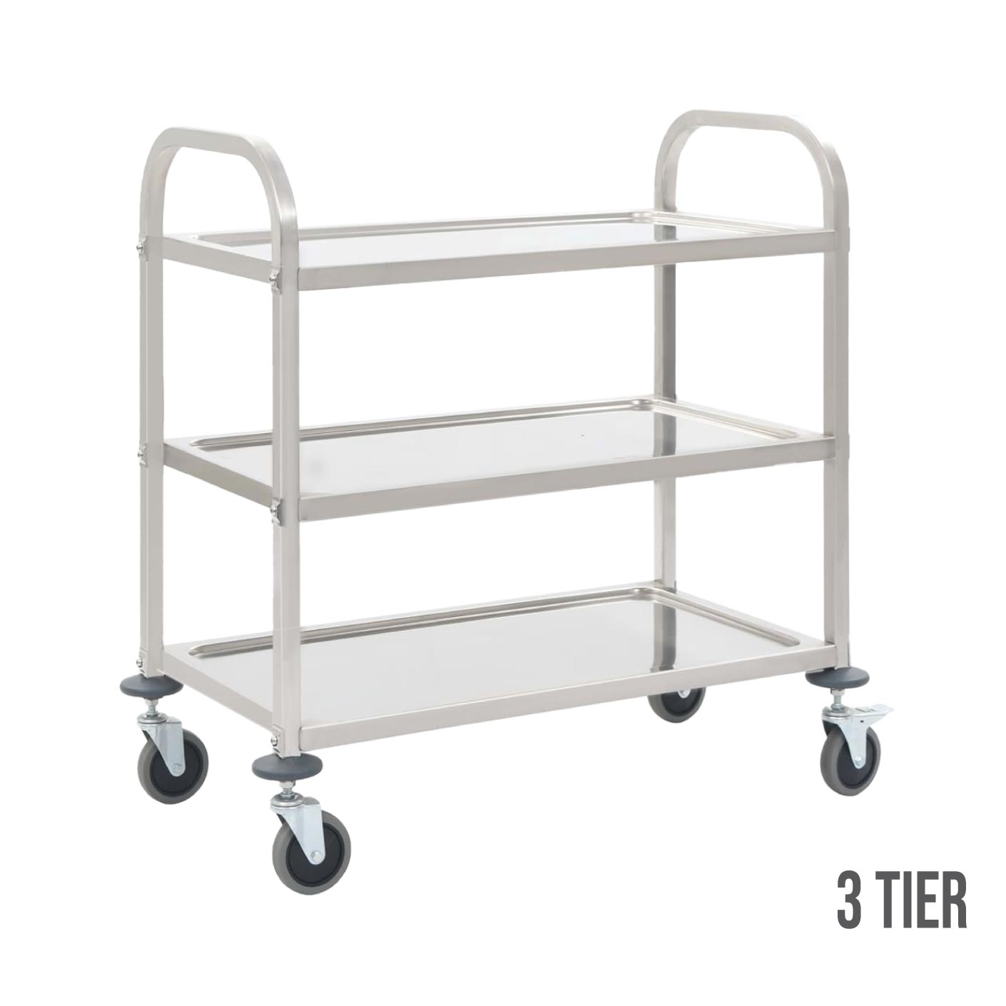N.CATERING CART 3 TIER LARGE/SS (HFH3070)