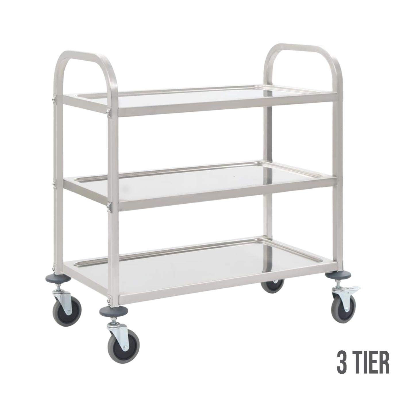 N.CATERING CART 3 TIER MED/SS (HFH3071)
