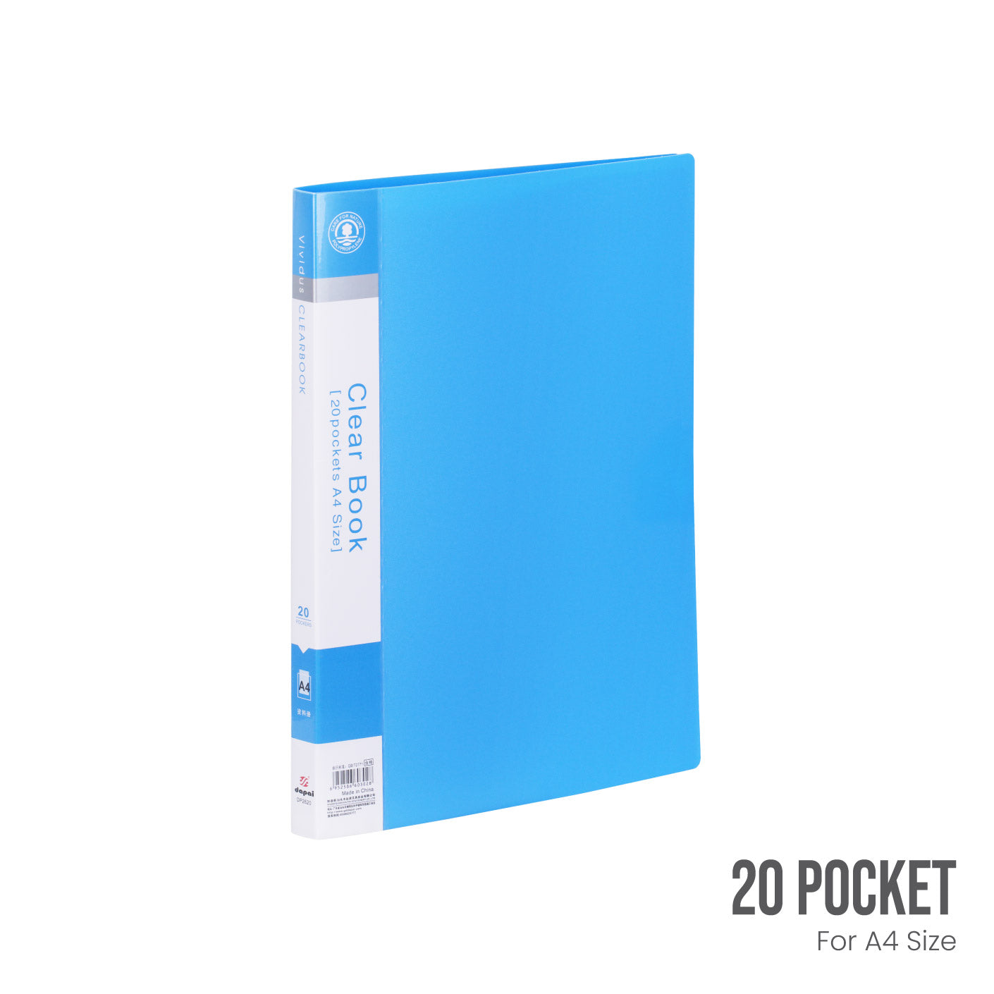 CLEAR FILE 20POCKET DP2620/A4 (HFH4012)