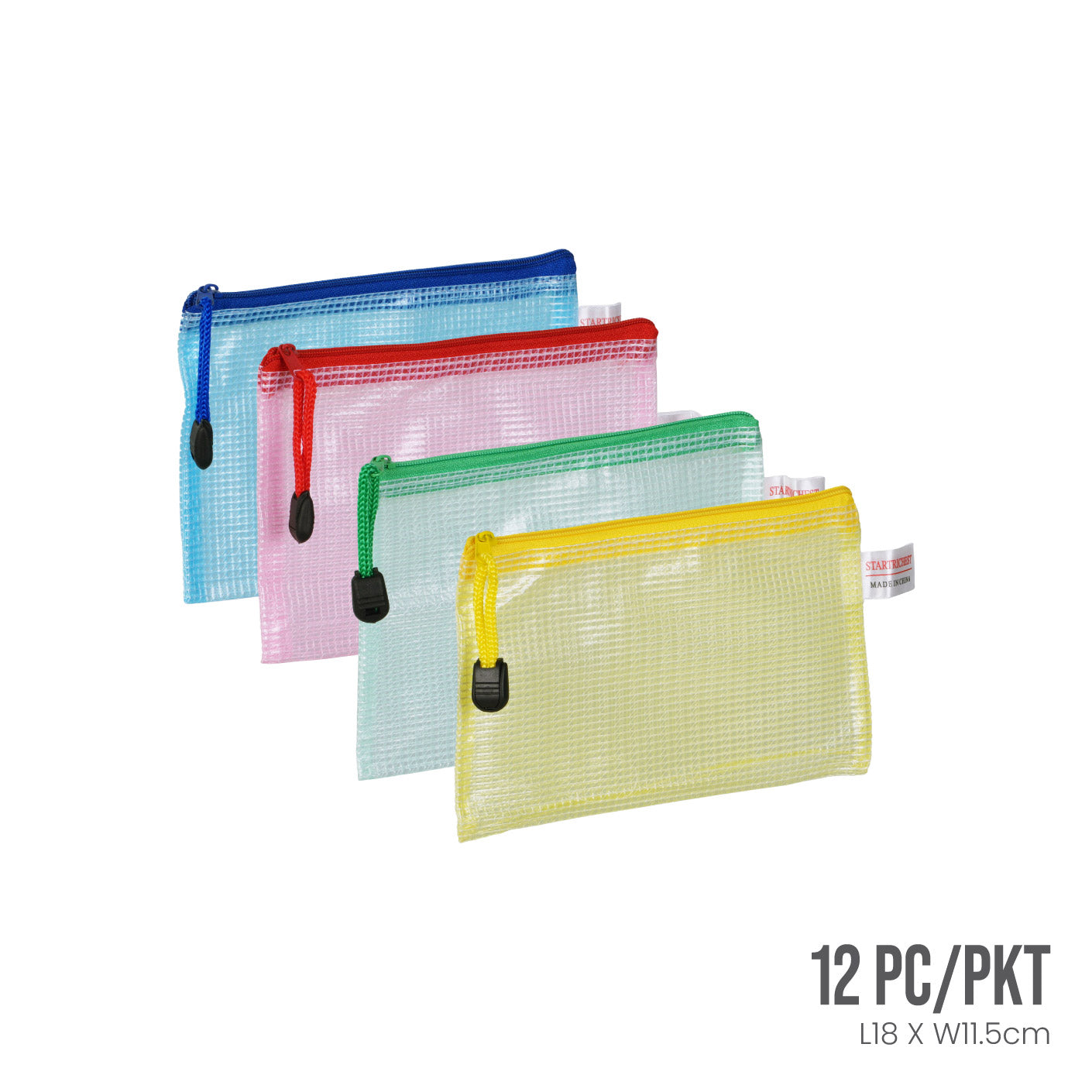 ZIP CASE A6 (12PC/PKT) PVC NET S-6008 (HFH4037)