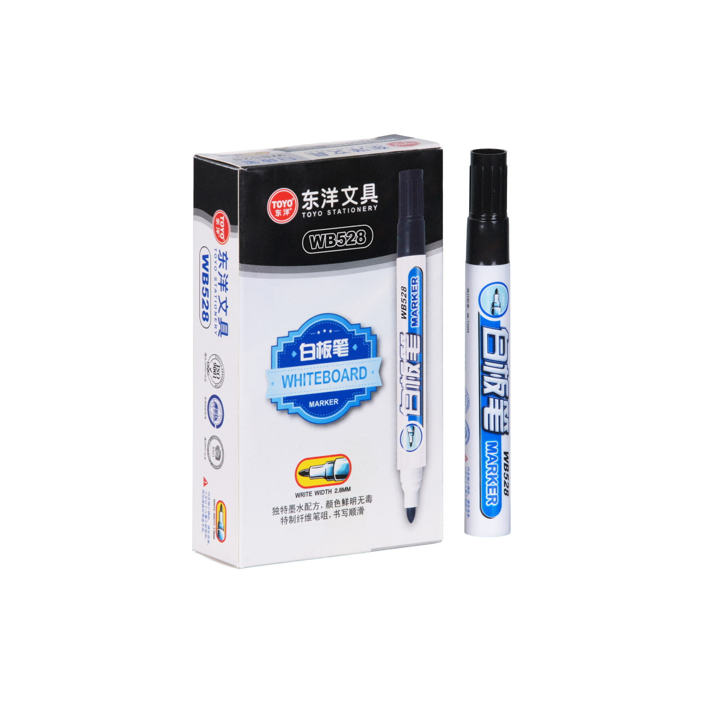 WHITEBOARD MARKER 10S (BLACK) WB528 (HFH4075)
