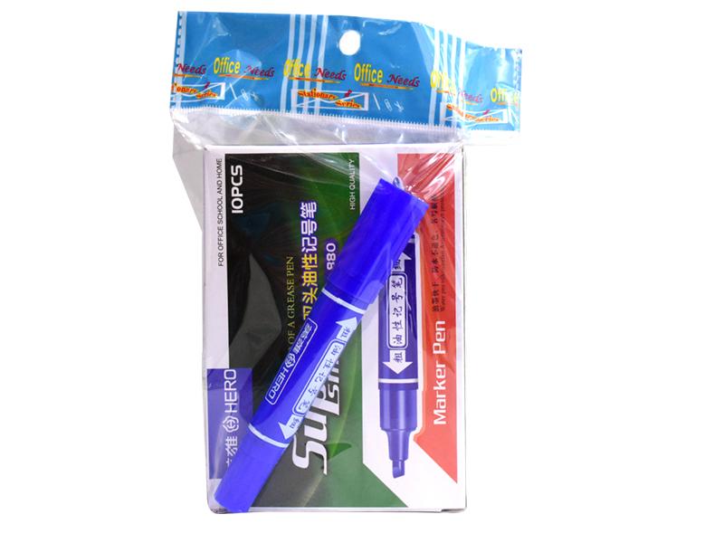 MARKER PEN 2WAY (10PC/BOX) 880BK/BL (HFH4076)