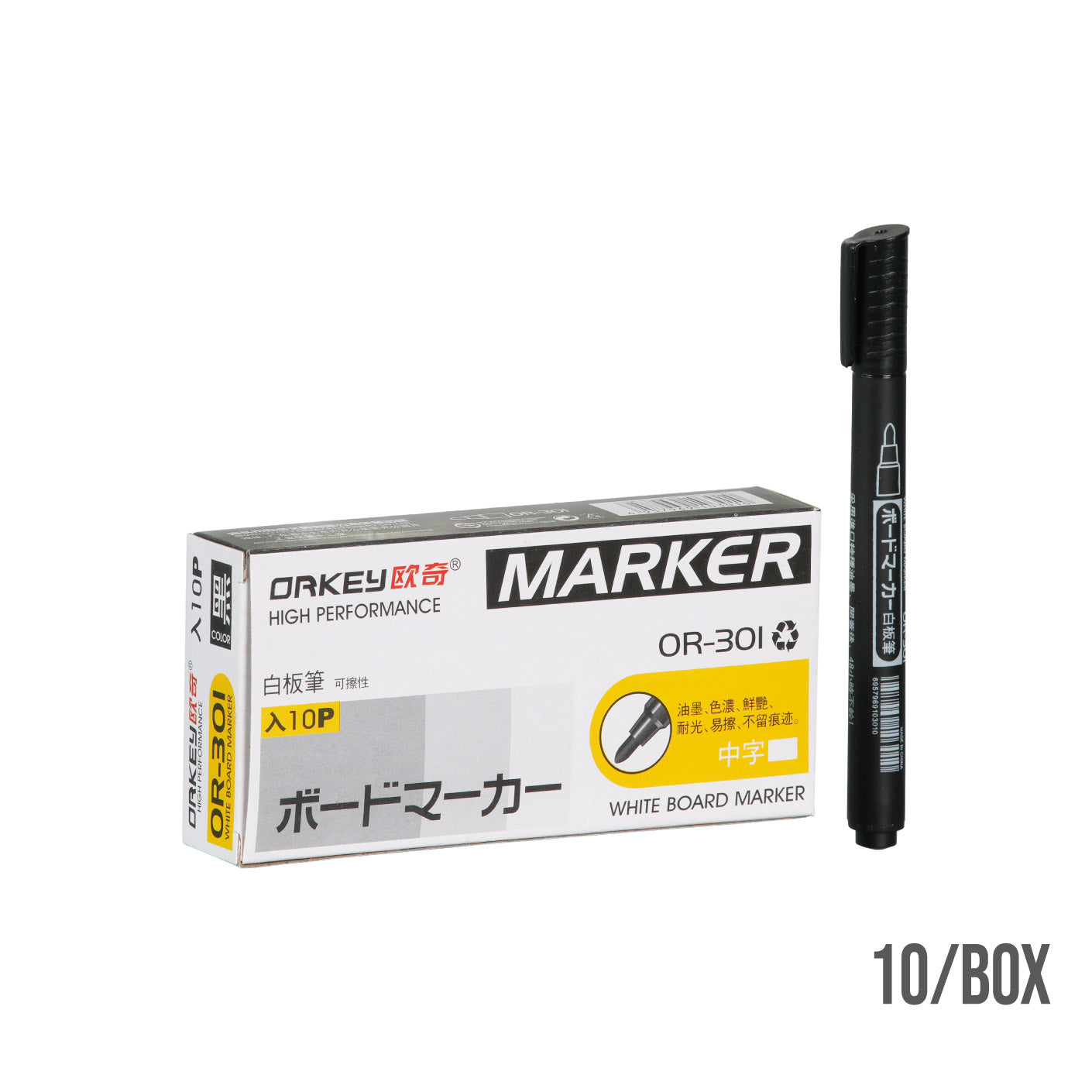 WHITE BOARD MARKER 10S OR-301 (HFH4445)