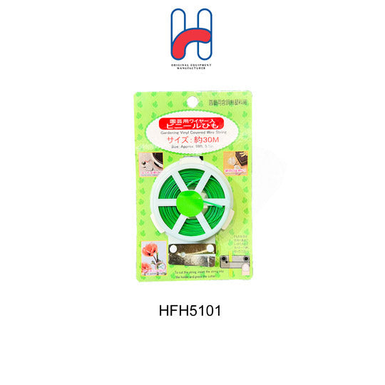 TWIST TIE 30M GREEN #1302 (HFH5101)