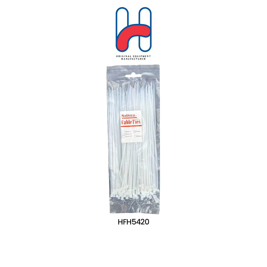 CABLE TIE *2.5X200MM WHITE (HFH5420)