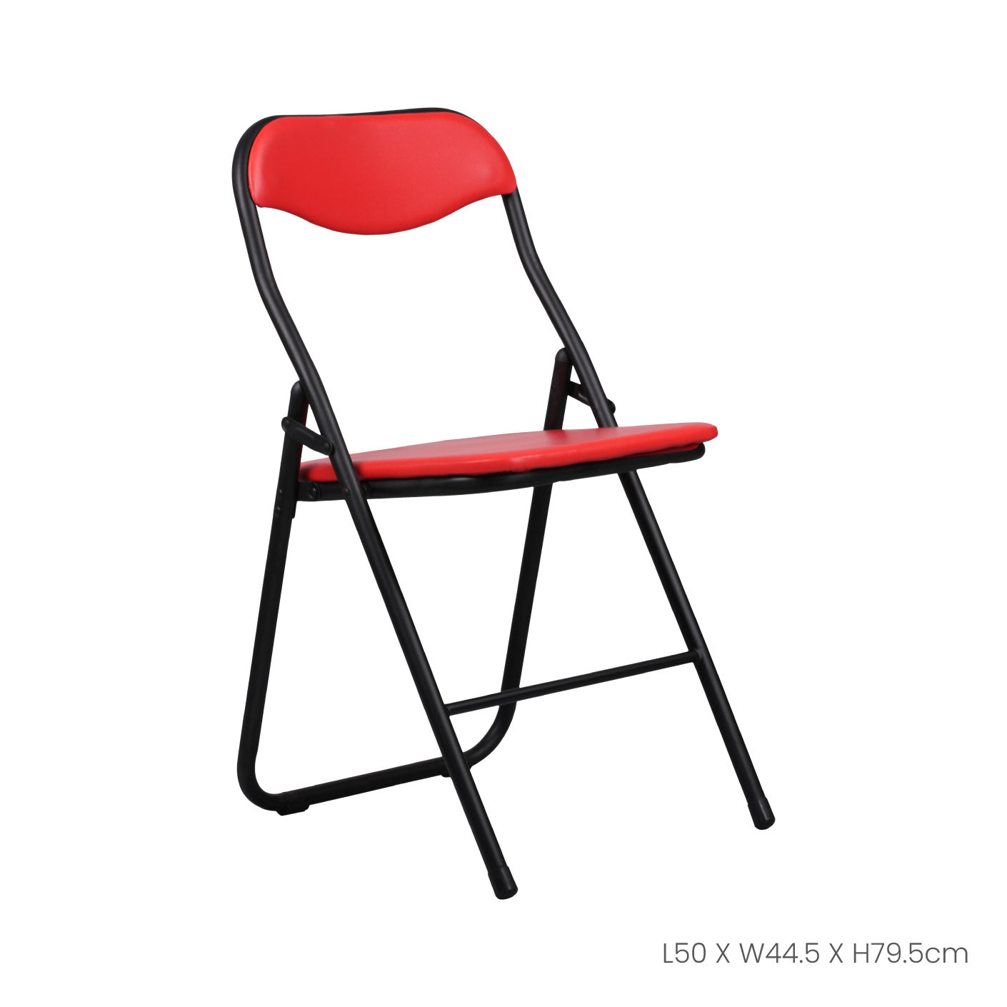 FOLDABLE CHAIR (METAL) RED (HFH6509R)