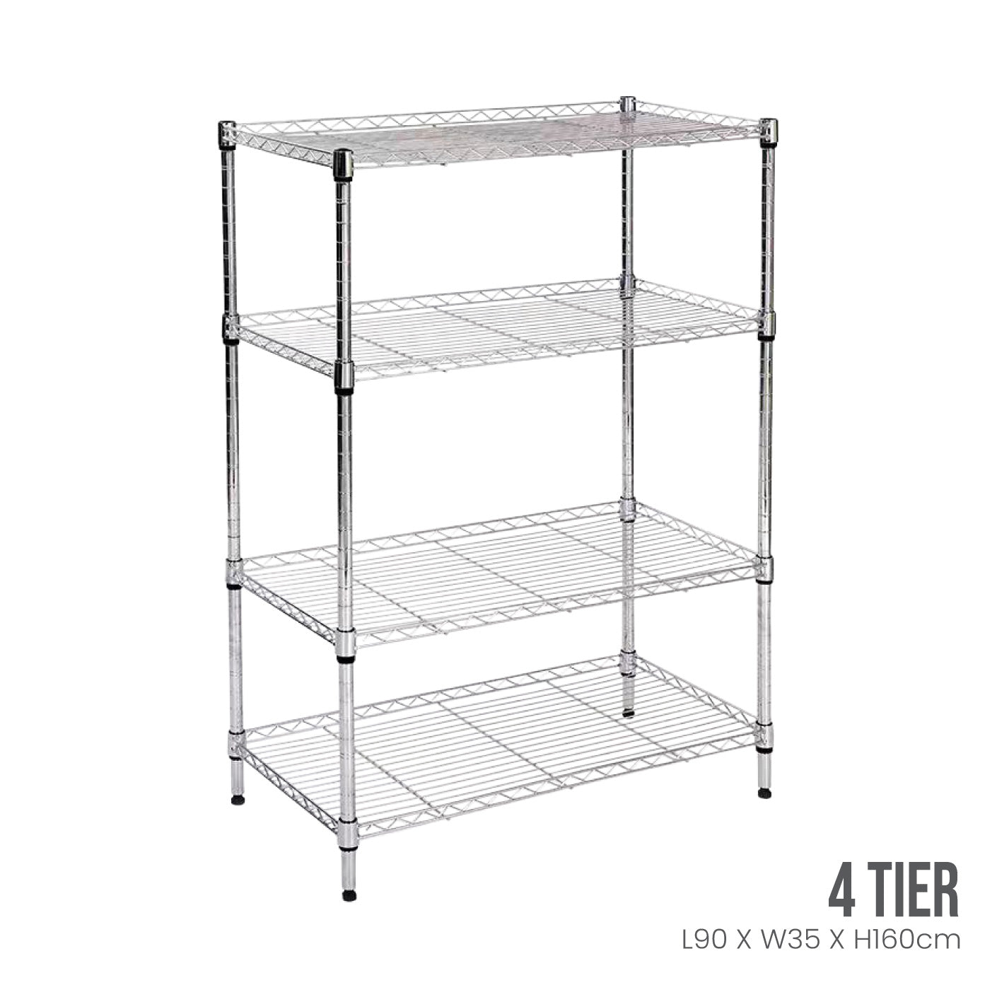 90X35X160CM 4TIER IR.RACK (DIY) (HFH6702)