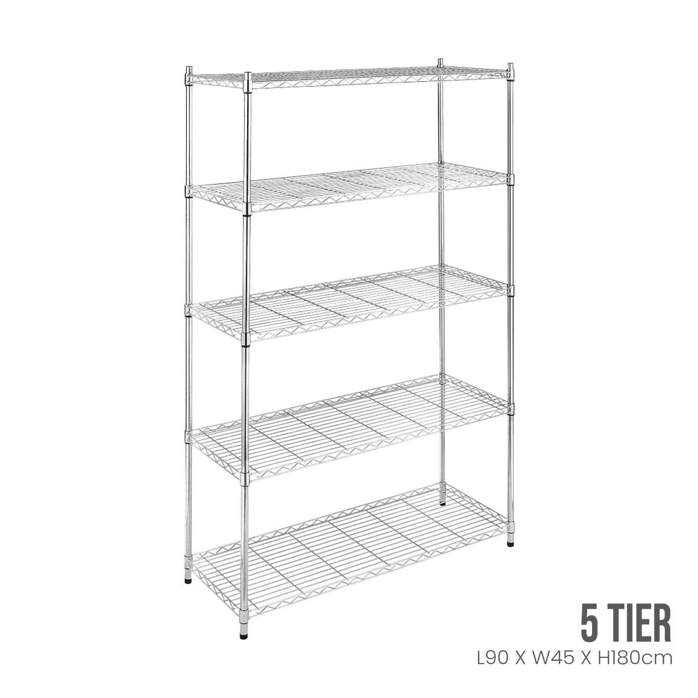 90X45X180CM 5 TIER IR.RACK (DIY) (HFH6703)
