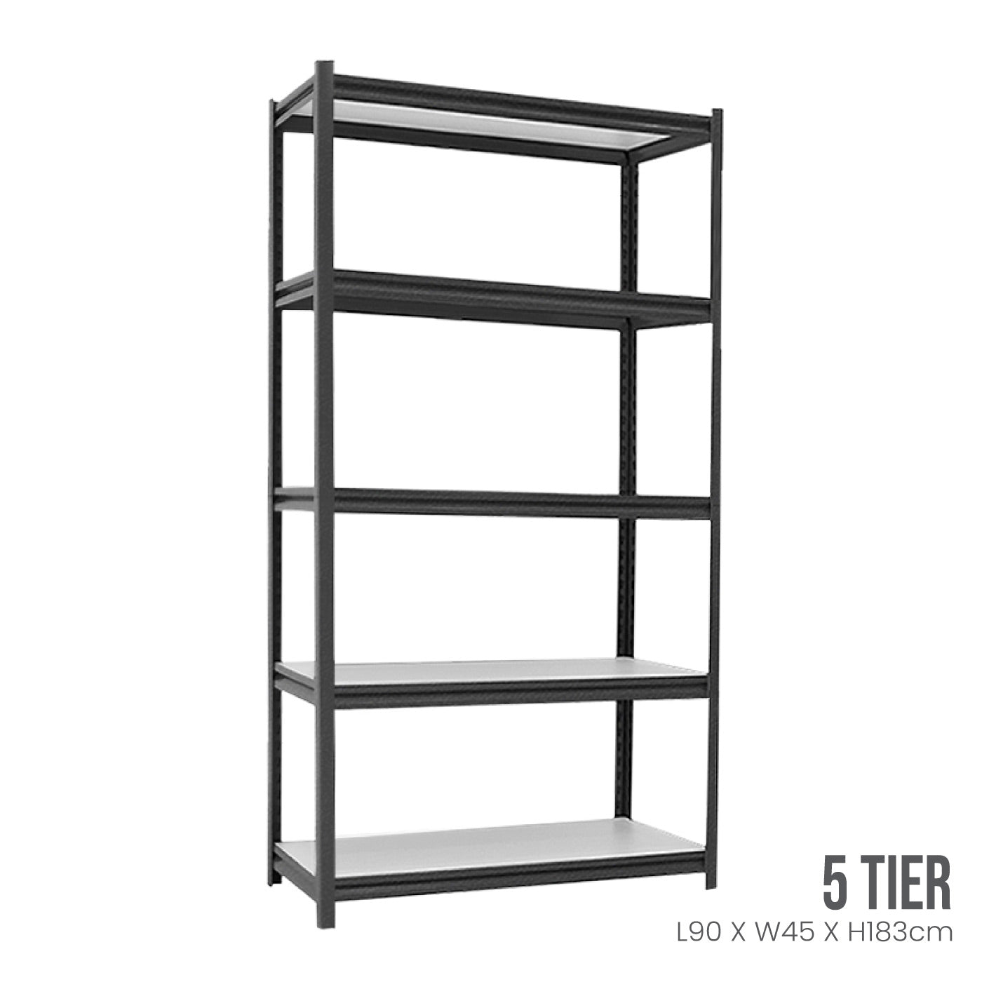 5 TIER BOLTLESS RACK 90X45X180CM (S) (HFH6721)