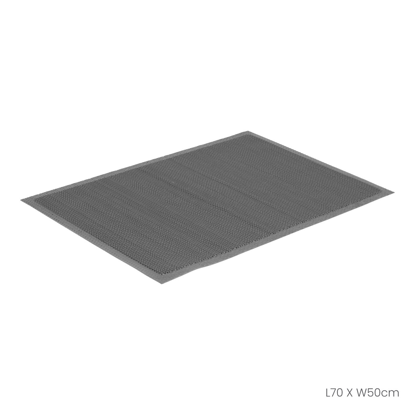 FLOOR MAT 50X70CM NAMI PLAIN GREY (HFH7037-GRY)