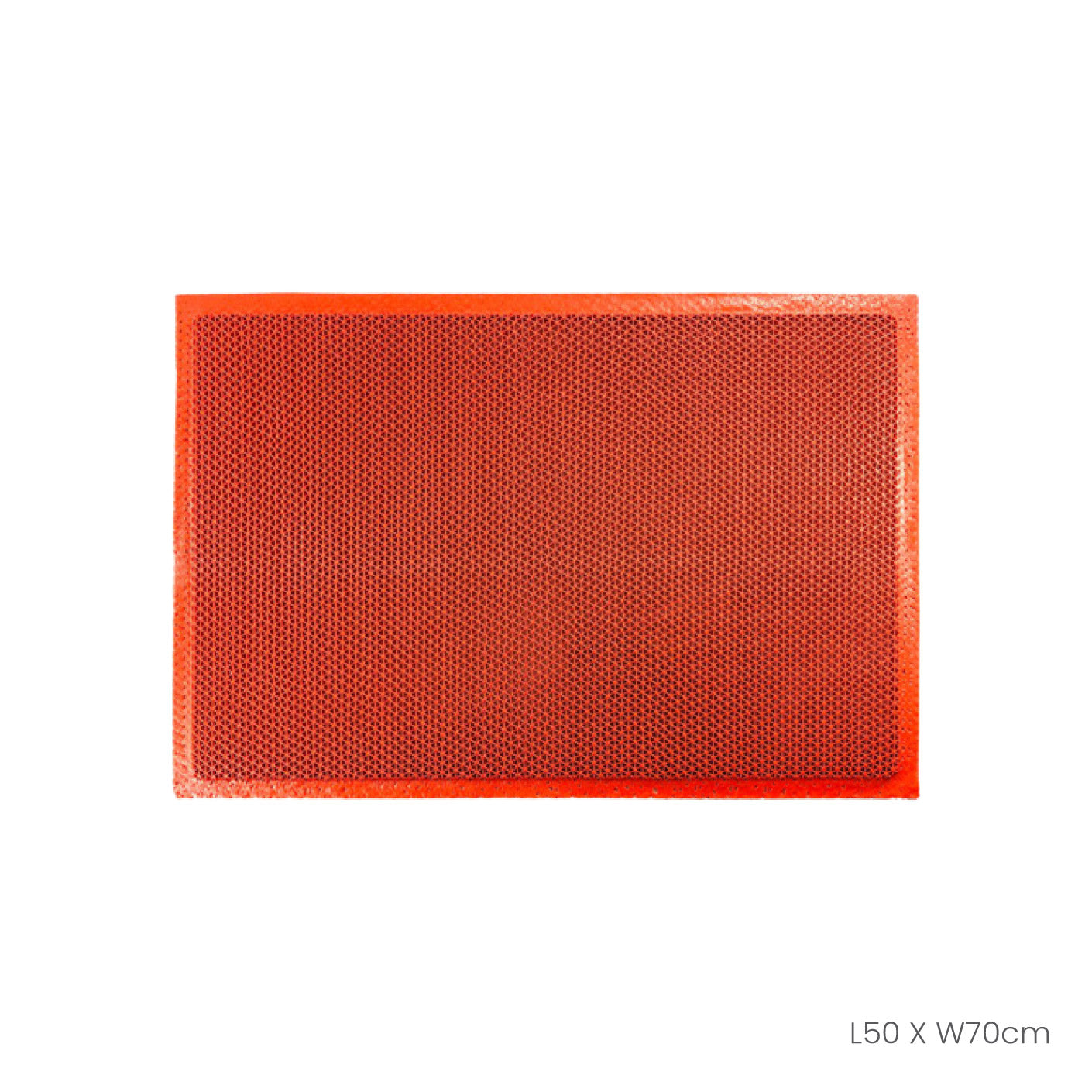 FLOOR MAT 50X70CM/NAMI PLAIN (RED) (HFH7037R)