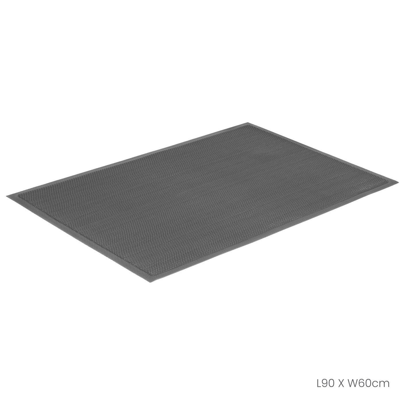 FLOOR MAT 60X90CM NAMI PLAIN GREY (HFH7038-GRY)