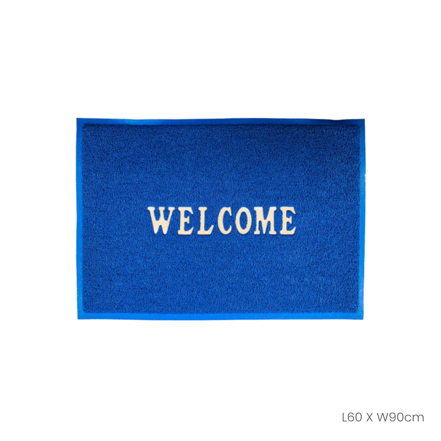 FLOOR MAT 60X90CM WELCOME/3A BLUE (HFH7054B)