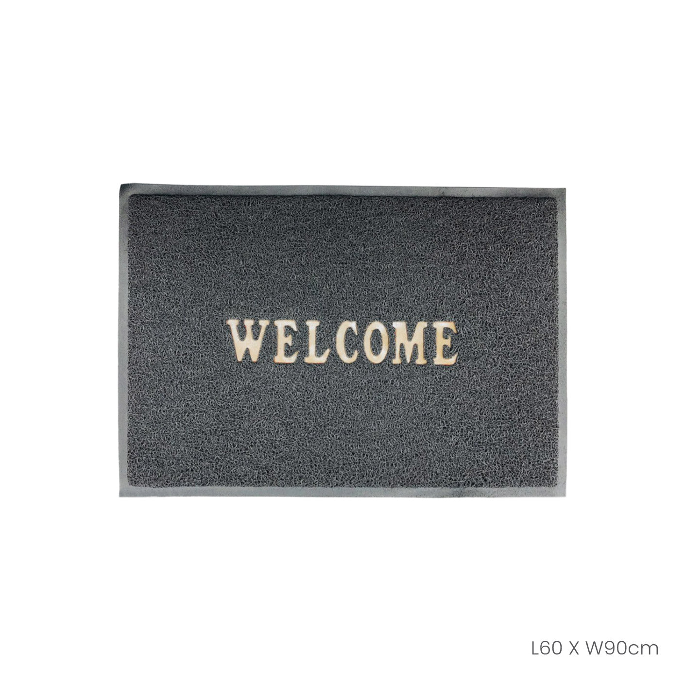 FLOOR MAT 60X90CM WELCOME/3A GREY (HFH7054G)
