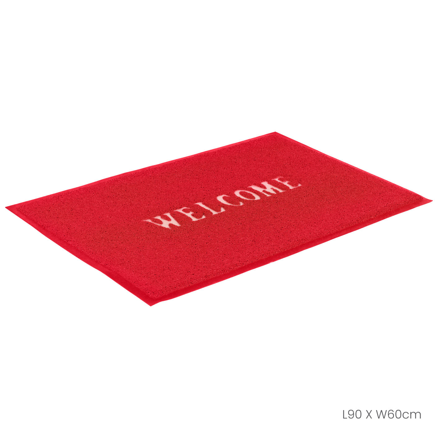 FLOOR MAT 60X90CM WELCOME 3A RED (HFH7054-RED)