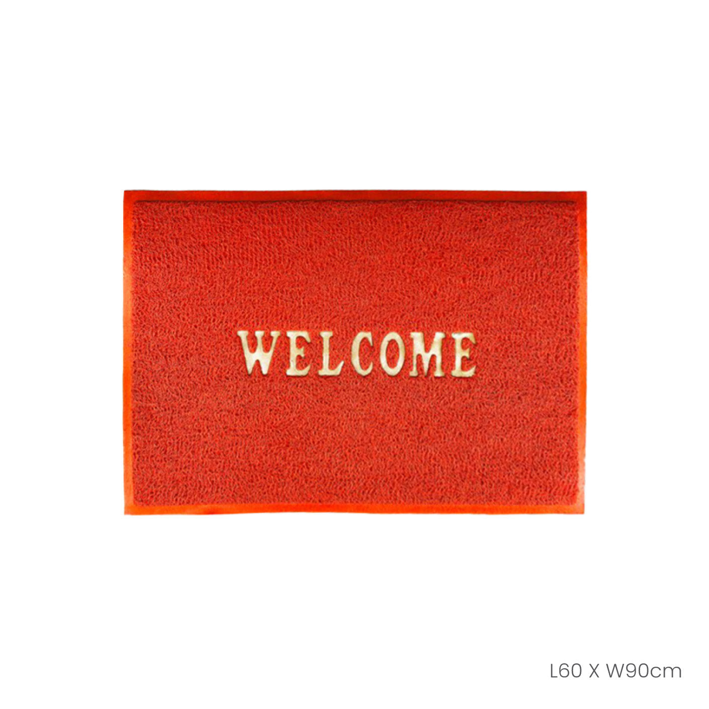 FLOOR MAT 60X90CM WELCOME/3A RED (HFH7054R)