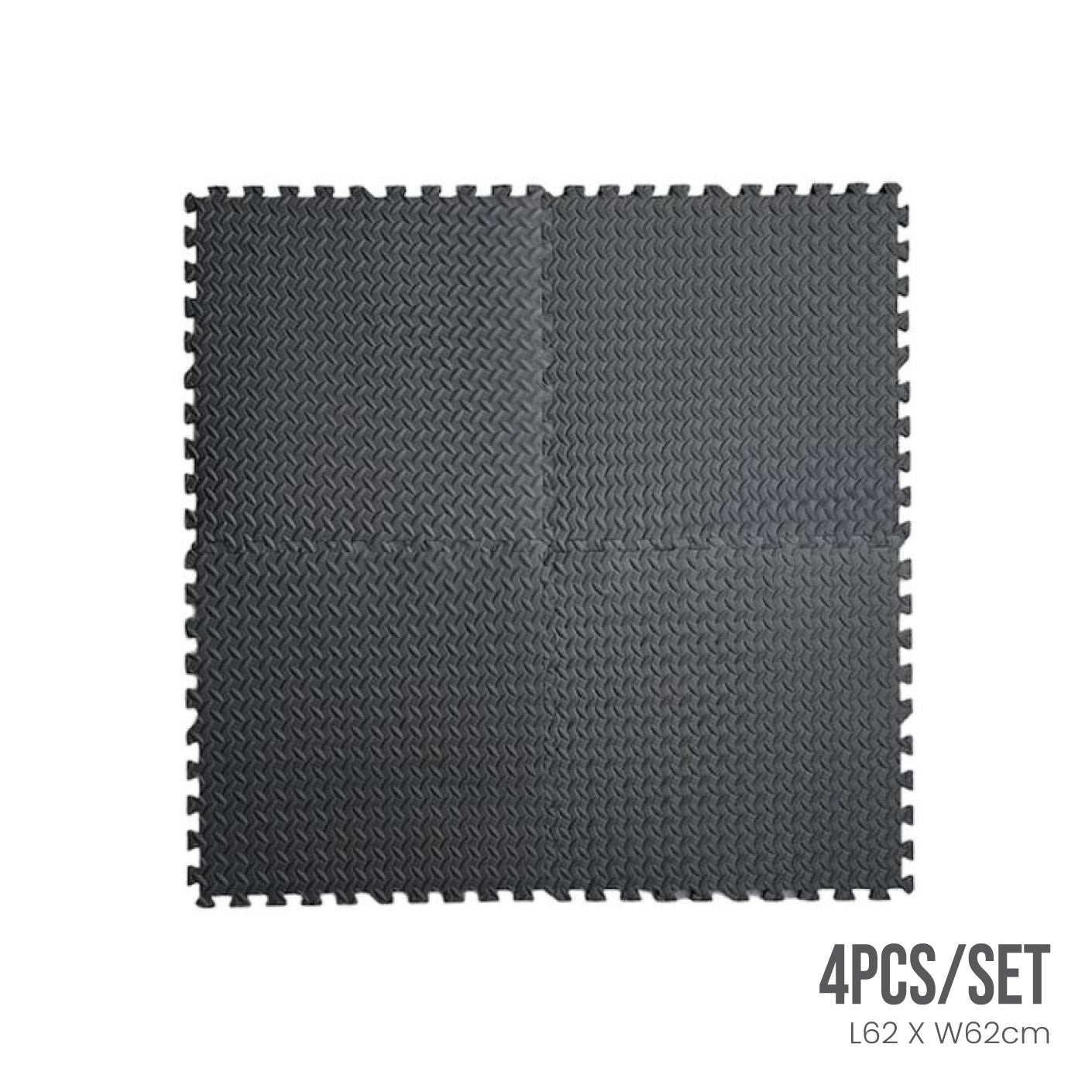 PUZZLE MAT (4S/PKT) 62X62 GREY (HFH7162)