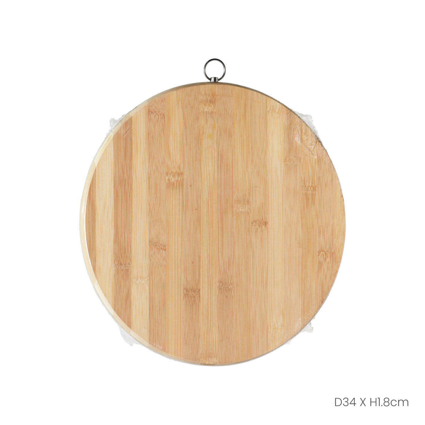 BAMBOO CUTTING BOARD 34CM RD (HFH8038)