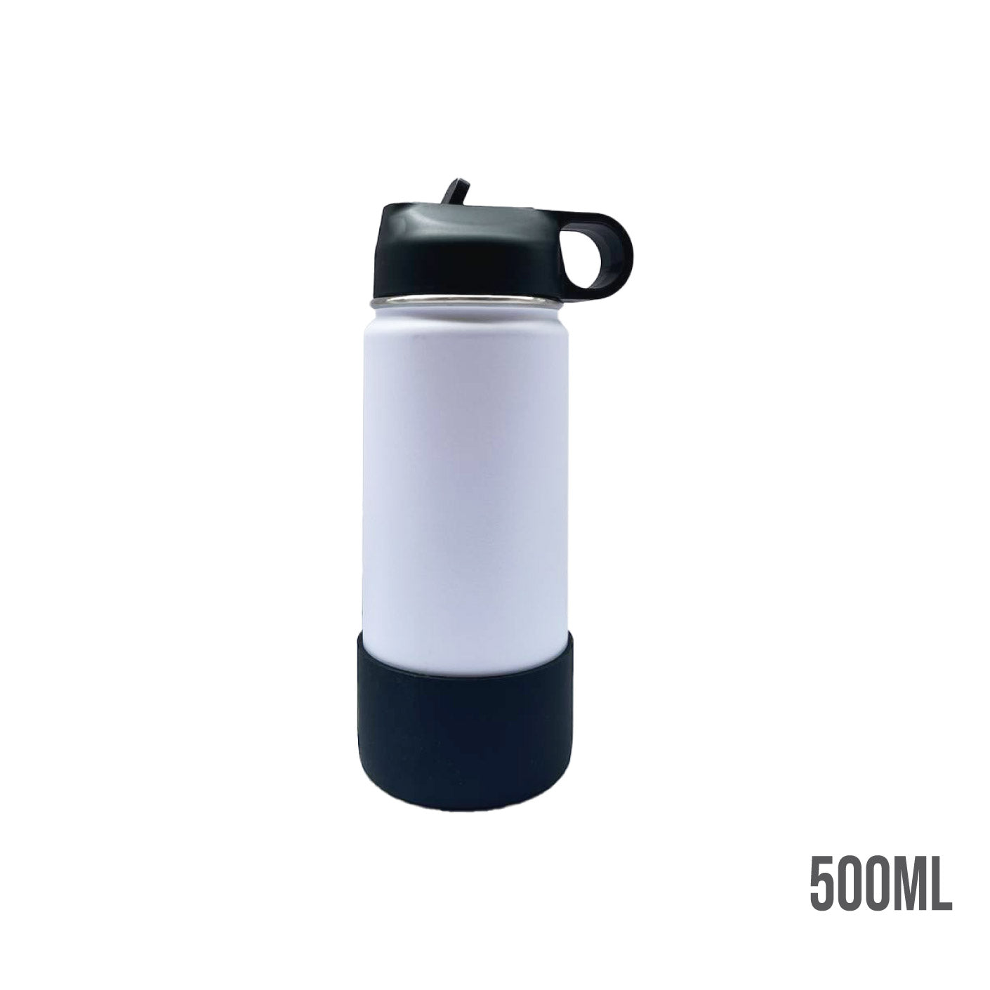 500ML VACUUM CUP WITH STRAW/RUBBER BASE (HFH8289)